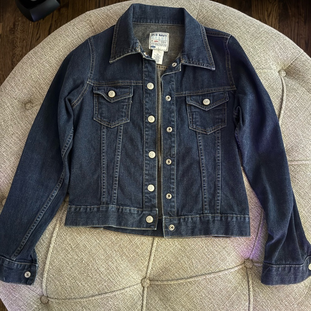 Old Navy Women's Jean Jacket - Deep Indigo